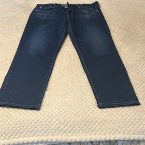 AG Adriano Goldschmied Dark Blue Straight Jeans